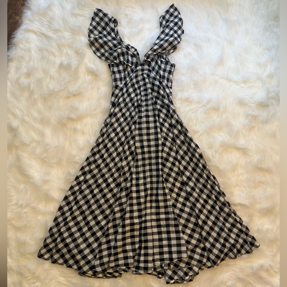 J. Crew Beachwear Button-up ruffle dress in gingham, Medium, 100% Cotton - Picture 7 of 8